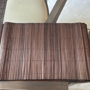 Brown Bamboo Placemat - Natural Wood Table Runner